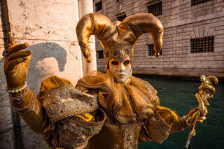 mask model during Carnivale