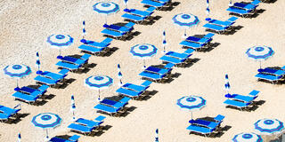 The beach from above , Positano