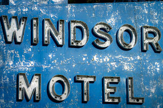 Vintage motel sign